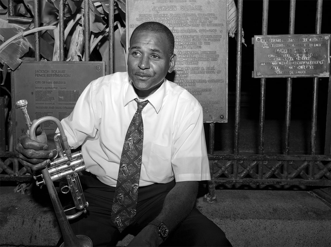 Trumpet Player Jackson Square New Orleans
