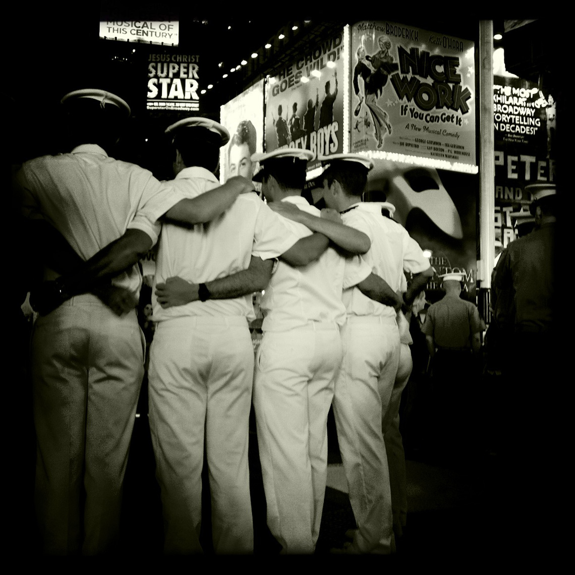 Sailors Hug Times Square